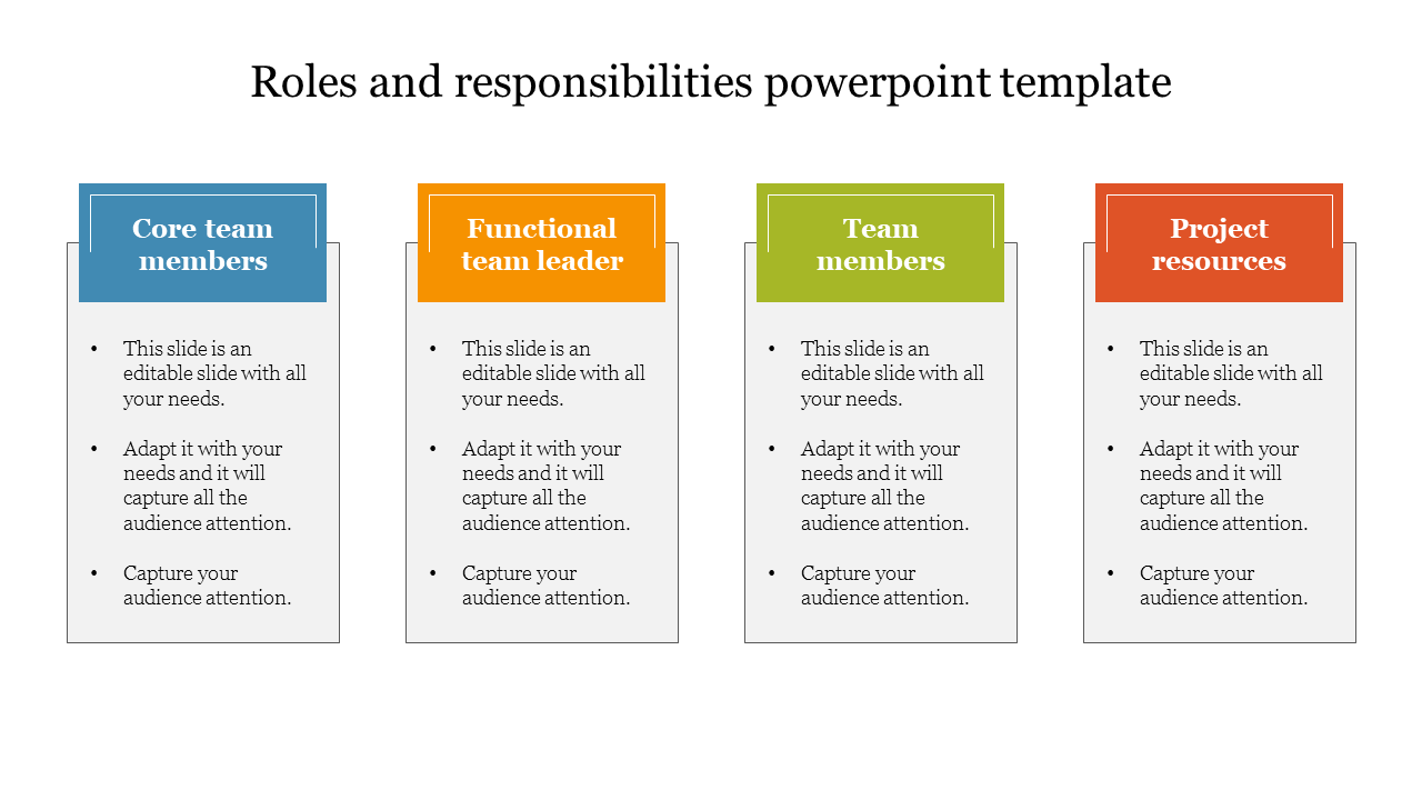 Roles And Responsibilities PPT Templates & Google Slides